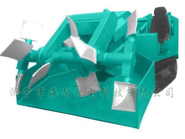 為了提高裝載效率，在取料方面通過滾耙式旋轉(zhuǎn)連續(xù)取料的方式